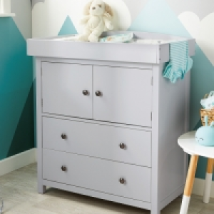 Aldi  Mamia Grey Baby Changing Unit