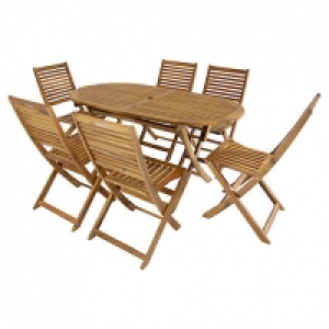Charles Bentley FSC Acacia 6 Seater Wooden Oval Garden Dinin £420.00