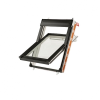 Wickes  Keylite White Painted Centre Pivot Roof Window - 1340 x 1400