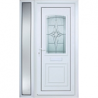 Wickes  Wickes Medway 1 Sidelight Pre-hung Upvc Door 2085 x 1220mm R