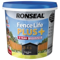 BMStores  Ronseal Fence Life Plus+ 5L - Tudor Black