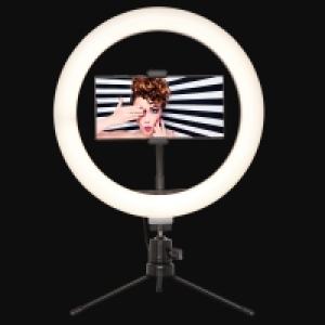 HomeBargains  Social Media Ring Light with Phone Holder