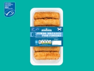 Lidl  Lighthouse Bay 6 Jumbo Breaded Cod Fish Fingers