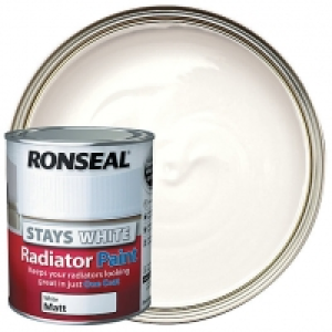 Ronseal Stays White Radiator Paint White Matt 750ml £15.00