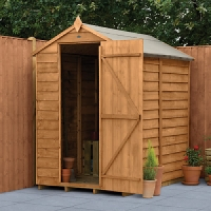 Forest Garden 6 x 4ft Windowless Overlap Apex Dip Treated Sh £315.00