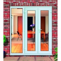Wickes  Wickes Upvc Double Glazed French Doors with 600mm Side Panel