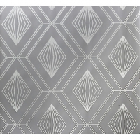 Wickes  Arthouse Glitter Diamond Charcoal Grey Wallpaper 10.05m x 53