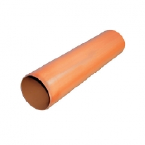 FloPlast 110mm Underground Drainage Pipe 3m - Terracota £10.40