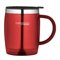 QDStores  Thermo Cafe Desk Mug Red 0.45L