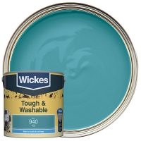 Wickes  Wickes Teal - No.940 Tough & Washable Matt Emulsion Paint - 
