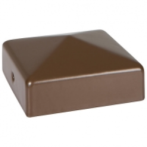 DuraPost Sepia Brown Post Cap with Bracket - 75mm x 75mm £4.20