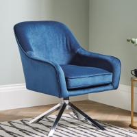 Aldi  Kirkton House Blue Accent Chair