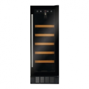 CDA 300mm Black Glass Slimline Wine Cooler FWC304BL £429.00