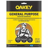 Wickes  Oakey General Purpose Assorted Sandpaper Sheets - Pack of 5