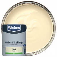 Wickes  Wickes Cream - No. 305 Vinyl Silk Emulsion Paint - 5L