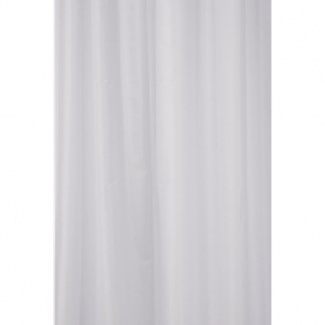 Croydex Textile Bathroom Shower Curtain - White