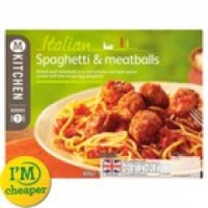 M Kitchen Italian Spaghetti & Meatballs &pound;2.19