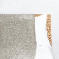 HomeBargains  Home Collections Large Chenille Throw- Beige