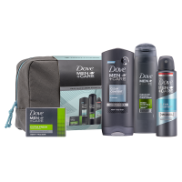 HomeBargains  Dove: Men+Care Daily Care Wash Bag Essentials Gift Set
