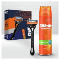 HomeBargains  Gillette Gift Set Fusion5 Razor + Shaving Gel