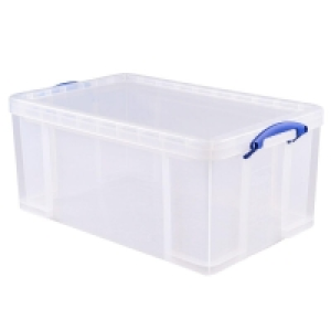 Really Useful 64L Storage Box - Clear £16.79