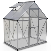 RobertDyas  Palram - Canopia Hybrid Greenhouse 6 x 4 - Silver