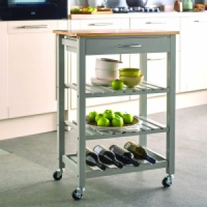 RobertDyas  Robert Dyas Contemporary Kitchen Trolley - Grey