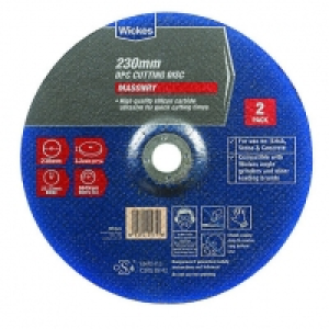 Wickes Masonry DPC Cutting Disc - 230mm - Pack of 2 &pound;10.50