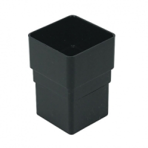 Wickes  FloPlast 65mm Square Line Downpipe Socket - Black