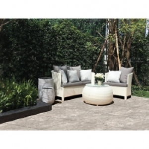 Wickes  Sandsend Silver Matt Glazed Outdoor Porcelain Tile 600 x 600