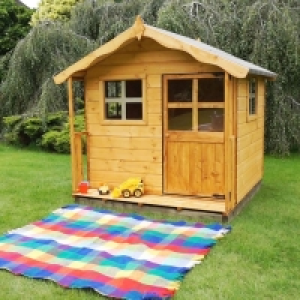 QDStores  Mercia 5 x 5 Poppy Shiplap Apex Single Storey Playhouse