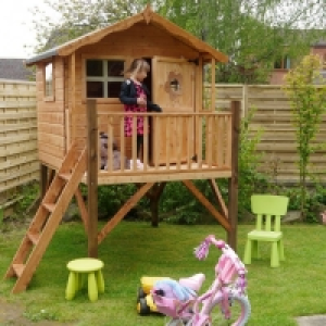 QDStores  Mercia Tulip Childrens Garden Playhouse & Tower 82 Inch x 67 Inch