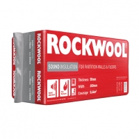 Wickes  Rockwool Sound Insulation Slab - 50 x 600mm x 1.2m