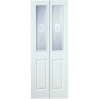 Wickes  Wickes Stirling White Glazed Grained Moulded 4 Panel Interna