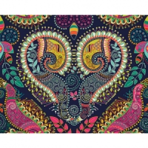 ohpopsi Bold Paisley Wall Mural - L 3m (W) x 2.4m (H)