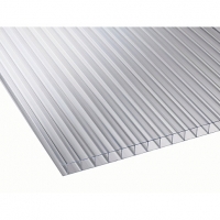 Wickes  10mm Clear Multiwall Polycarbonate Sheet - 6000 x 700mm