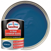Wickes  Sandtex 10 Year Exterior Gloss Paint - Oxford Blue 750ml