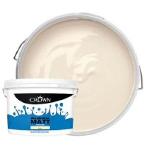 Crown Matt Emulsion Paint Magnolia 10l £14.00