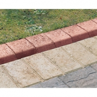 Wickes  Marshalls Keykerb Bullnosed Smooth Edging - Red 125 x 127mm