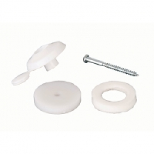 16mm Fixing Buttons - White Pack of 10 £8.00