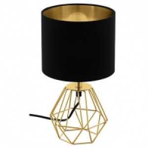 Eglo Carlton 2 Table Lamp - Black & Gold £37.00