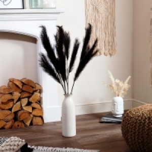 HomeBargains  Forever Faux Black Pampas Grass 5 Pack