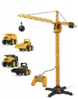 HomeBargains  Teamsterz JCB Remote Control Tower Crane