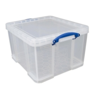 RobertDyas  Really Useful 42L Plastic Storage Box - Clear