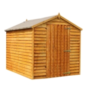 RobertDyas  Mercia Overlap Apex Windowless Single Door Value Shed - 8 x 