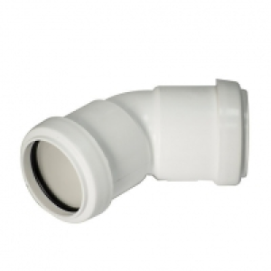 FloPlast WP19W Push-Fit Waste 135 Deg Bend - White 40mm £1.35