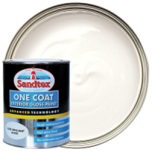 Wickes  Sandtex One Coat Exterior Gloss Paint - Pure Brilliant White