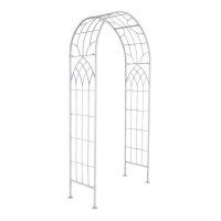 QDStores  Bentley Wrought Iron Arch Antique White