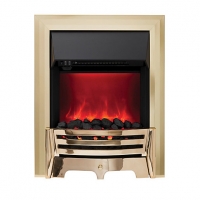 Wickes  Mayfair Electric Inset Fires Brass