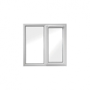 Wickes  Wickes White uPVC Casement Window - Right Side Hung & Fixed 